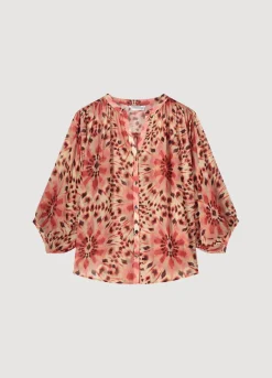 New Summum Flared Blouse Pink
