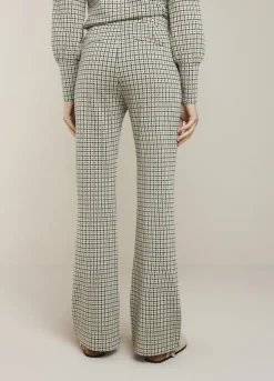 Hot Summum Flared Prince Of Wales Trousers Multicolor
