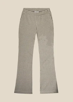 Hot Summum Flared Prince Of Wales Trousers Multicolor