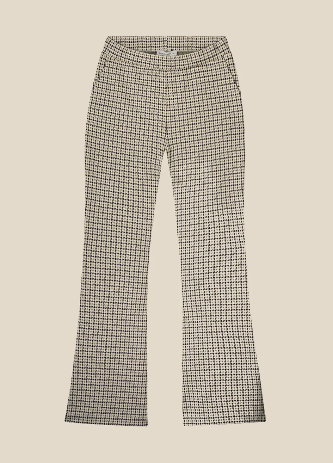 Hot Summum Flared Prince Of Wales Trousers Multicolor