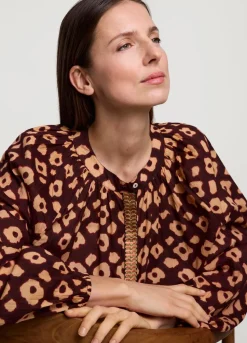 Hot Summum Floral Print Blouse Red