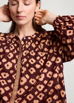 Hot Summum Floral Print Blouse Red
