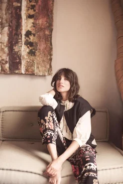 Outlet Summum Flowy Harem Pants Black