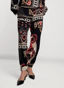 Outlet Summum Flowy Harem Pants Black
