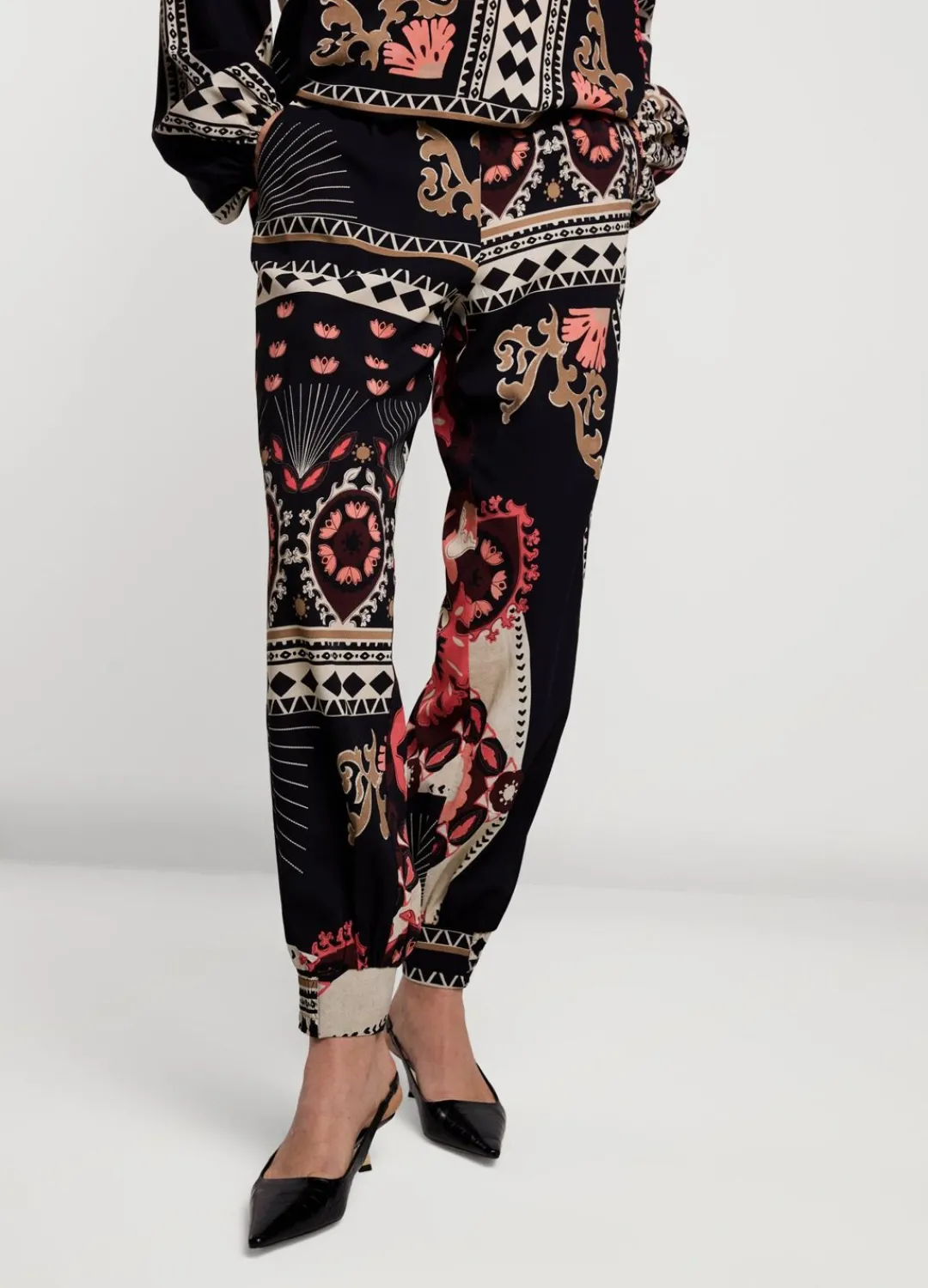 Outlet Summum Flowy Harem Pants Black
