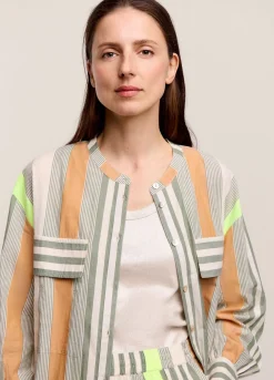 Best Summum Fluorescent Tunic Blouse Multicolor