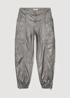 Fashion Summum Foil-Print Cargo Grey