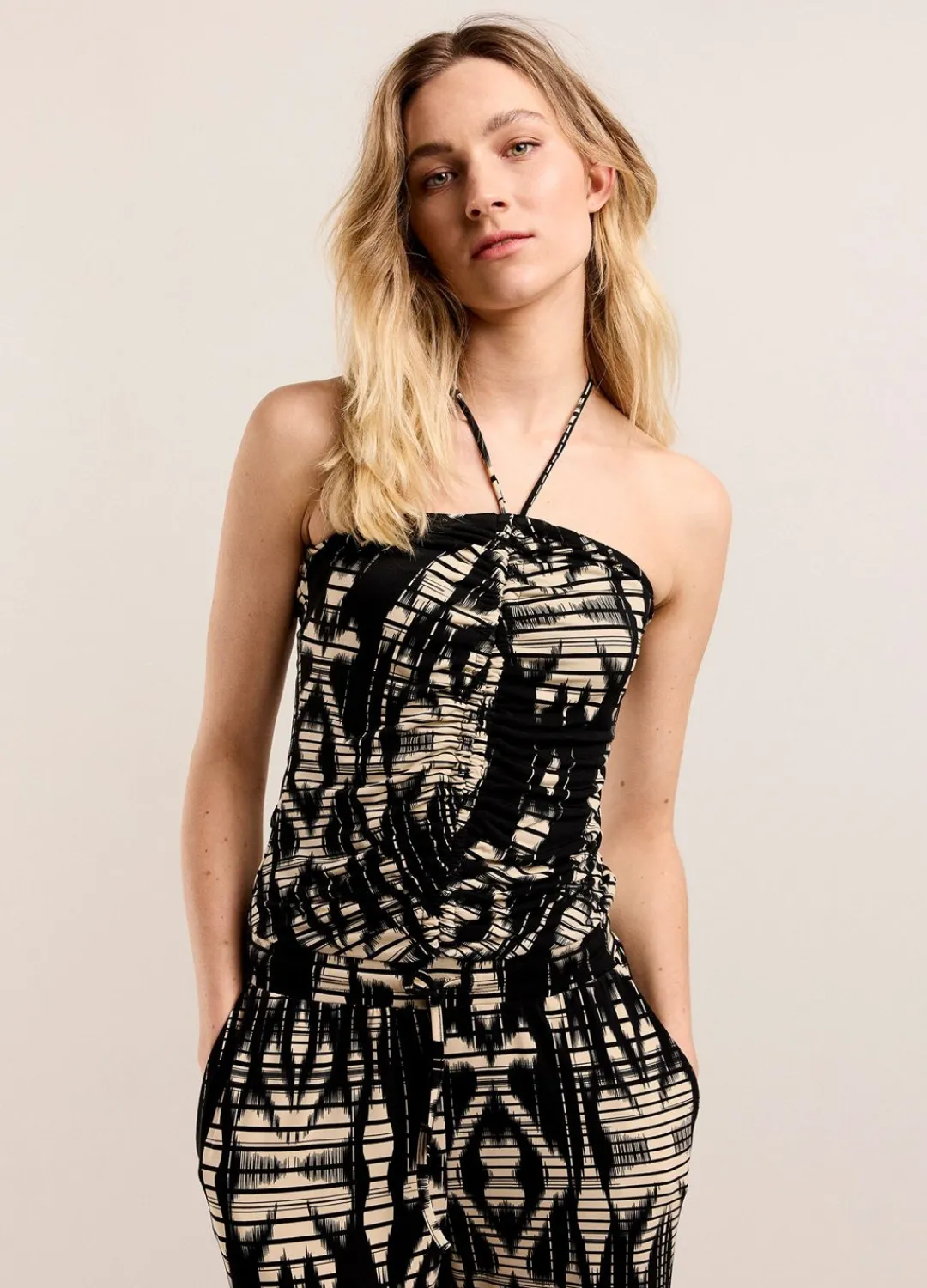 Online Summum Halter Jumpsuit Black