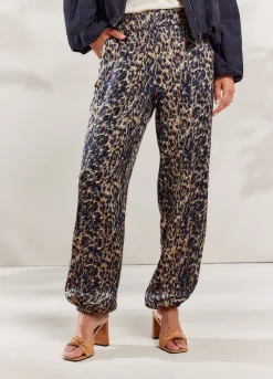 Outlet Summum Harem Trousers With Print Multicolor