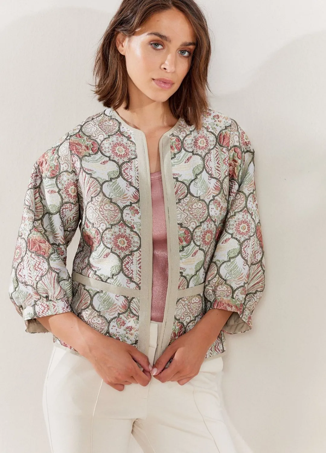 Best Summum Jacquard Jacket Multicolor