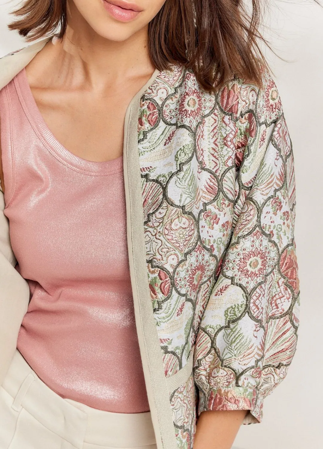 Best Summum Jacquard Jacket Multicolor
