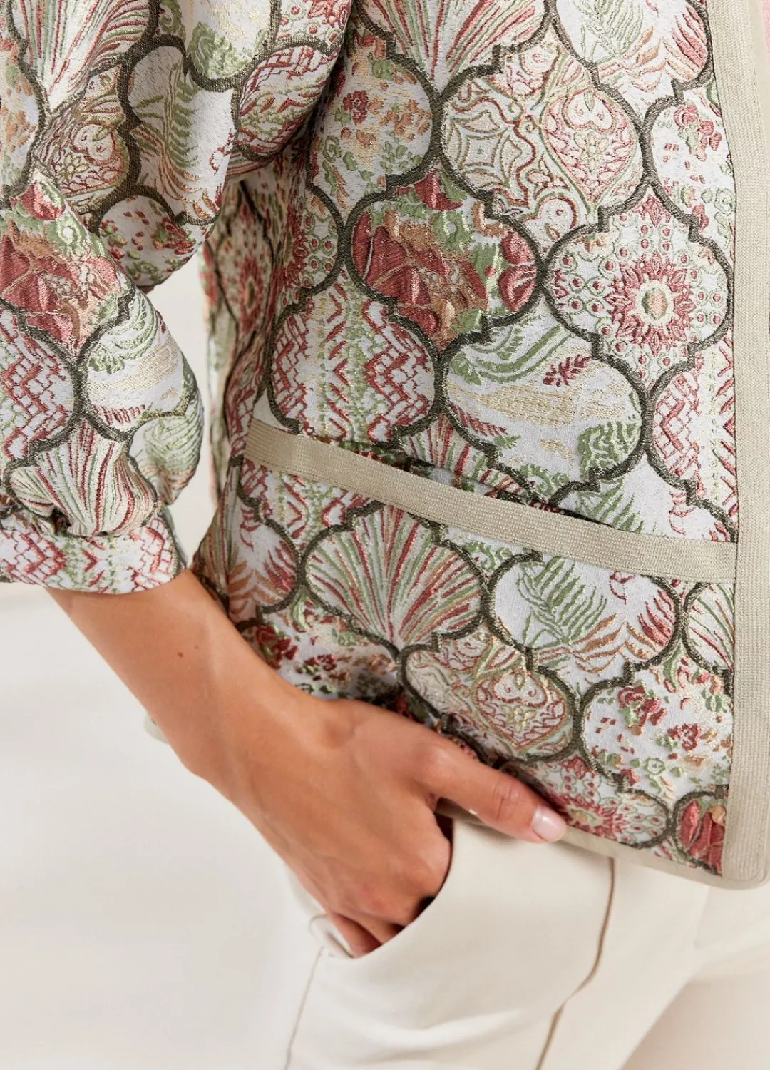 Best Summum Jacquard Jacket Multicolor