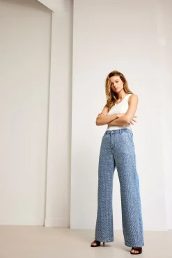 Online Summum Jeans With Sequins Blue