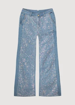 Online Summum Jeans With Sequins Blue