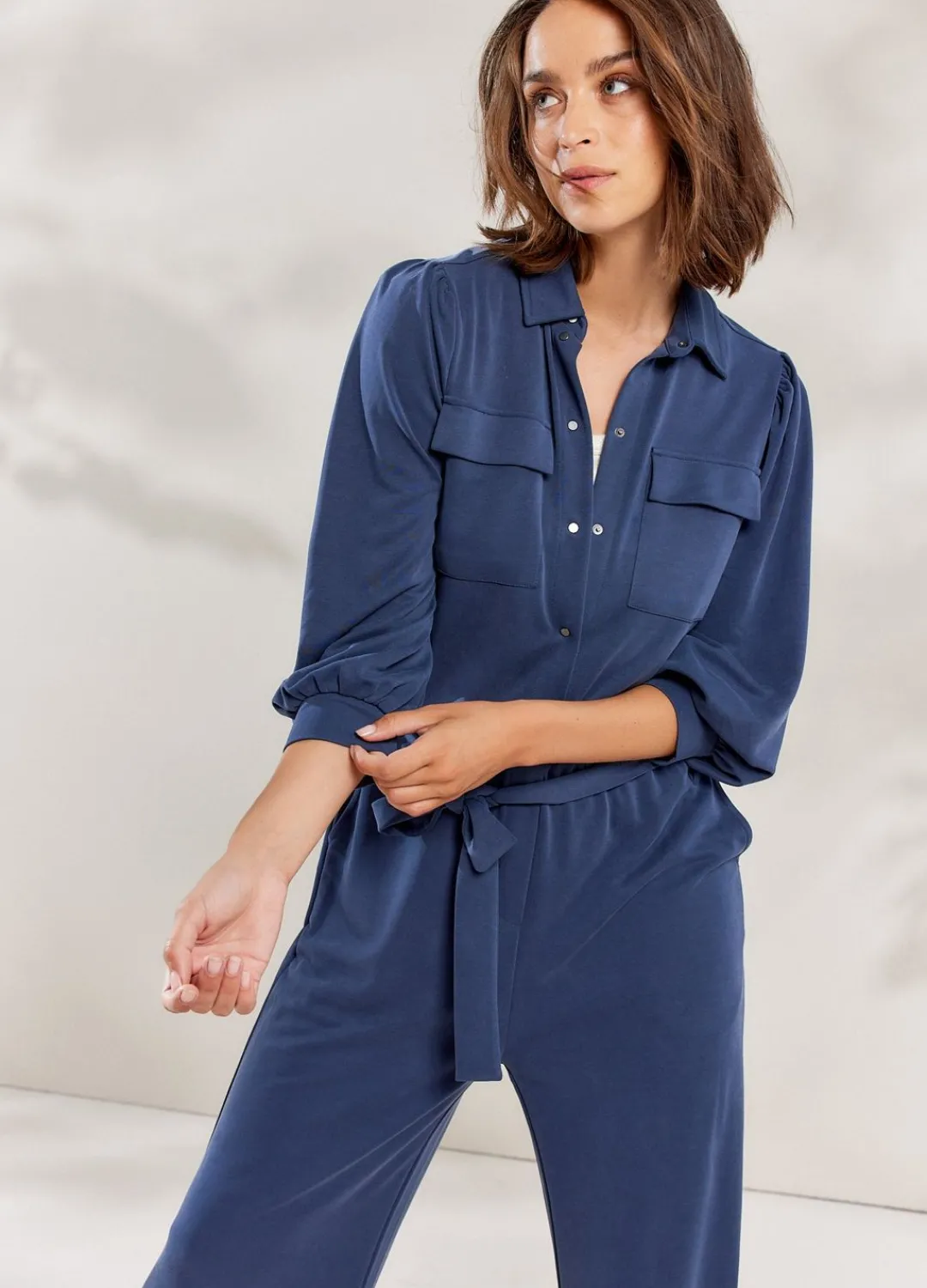 Discount Summum Jersey Jumpsuit Blue