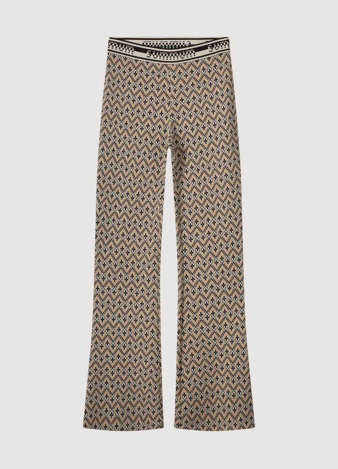 Discount Summum Jersey Trousers With Print Brown