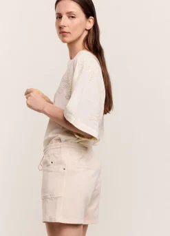 Discount Summum Jogger Fit Shorts Creme