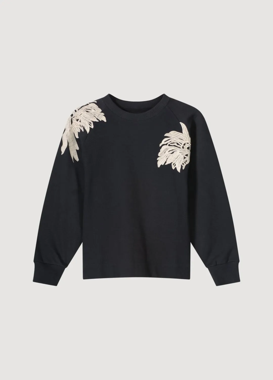 Fashion Summum Jumper With Embroidery Black