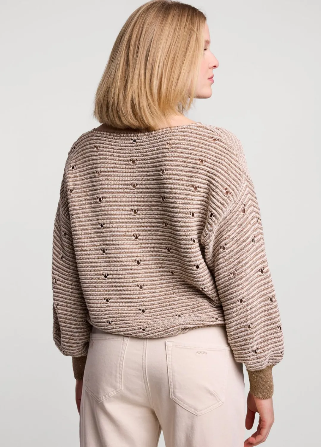 Online Summum Jumper With Knitted-In Stripe Brown
