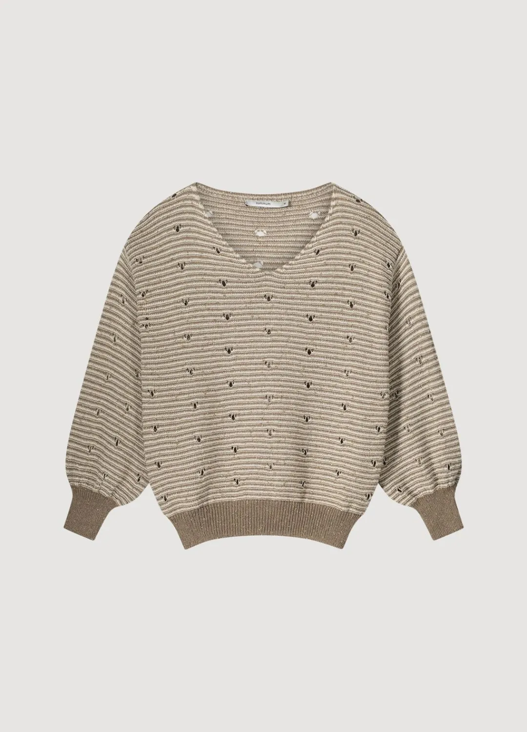 Online Summum Jumper With Knitted-In Stripe Brown