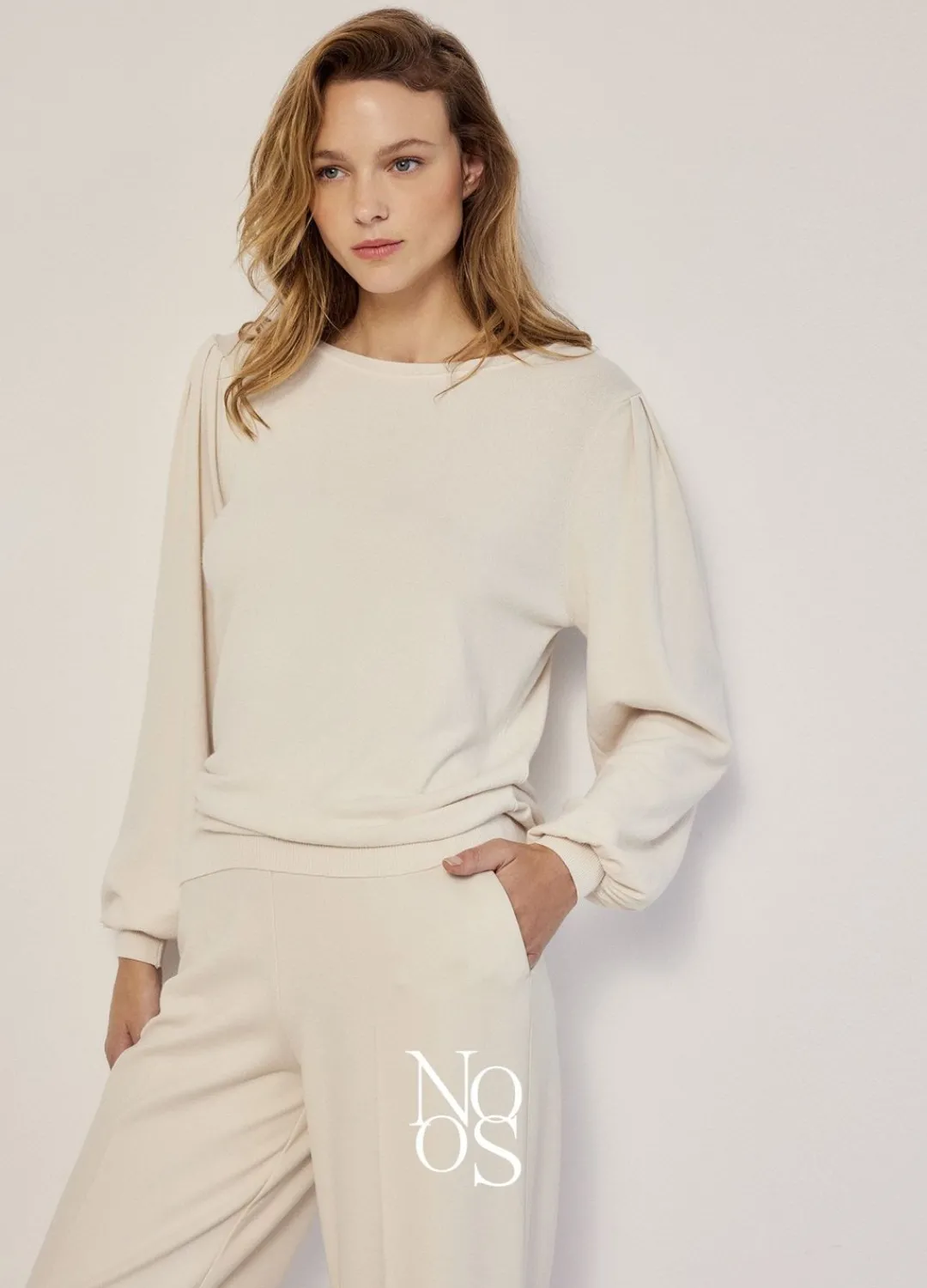 Discount Summum Jumper With Puff Sleeves Creme
