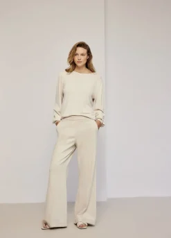 Discount Summum Jumper With Puff Sleeves Creme