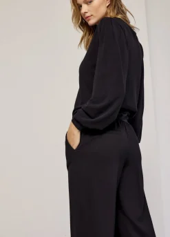Online Summum Jumper With Puff Sleeves Black