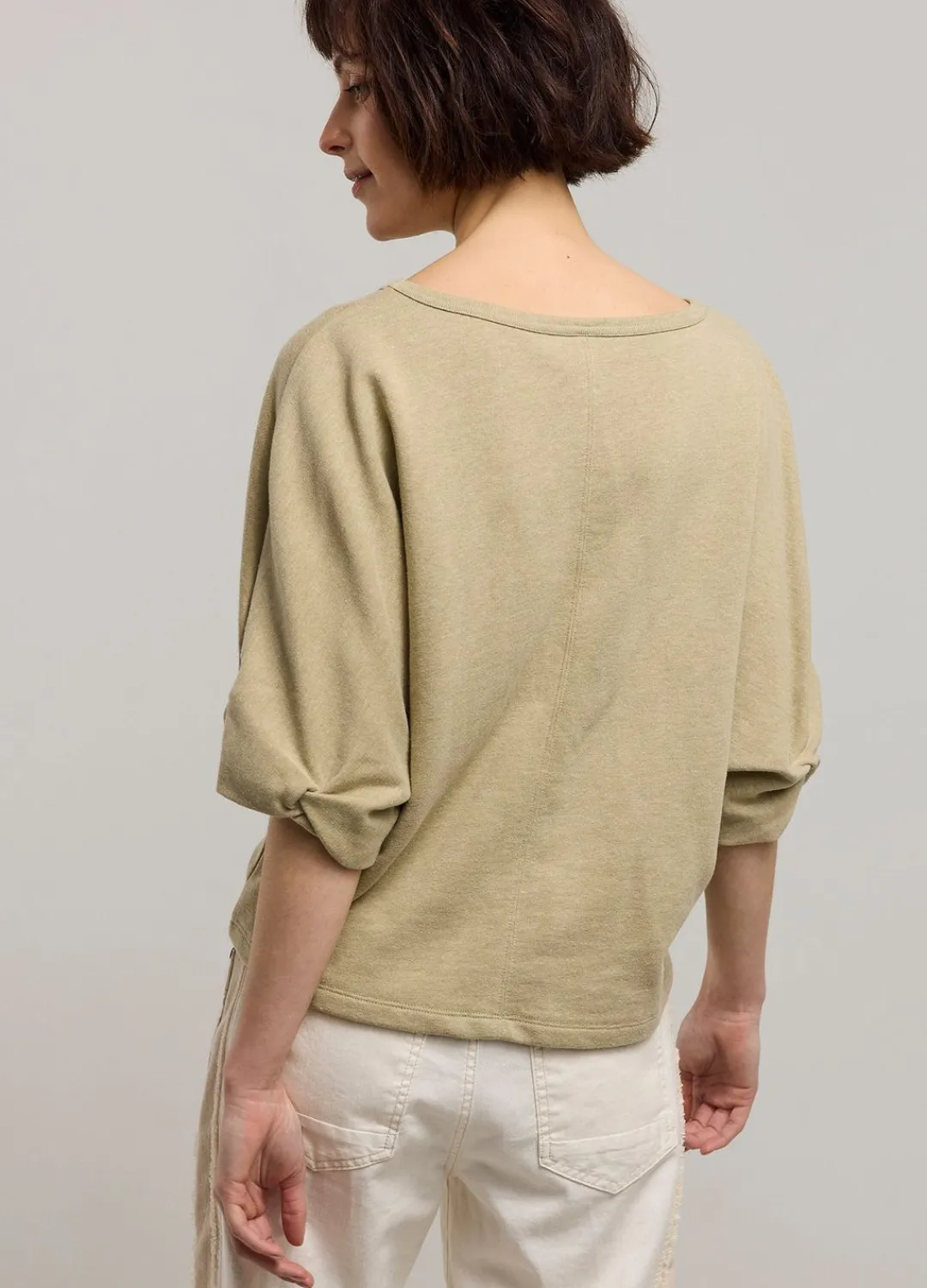 Online Summum Jumper With Rolled-Up Sleeves Green