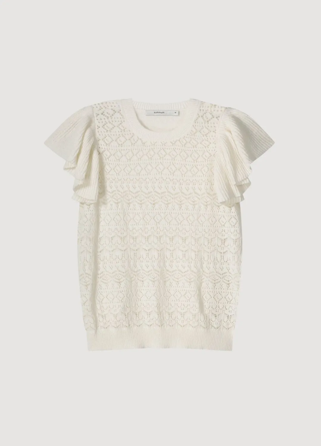 Discount Summum Jumper With Volants White