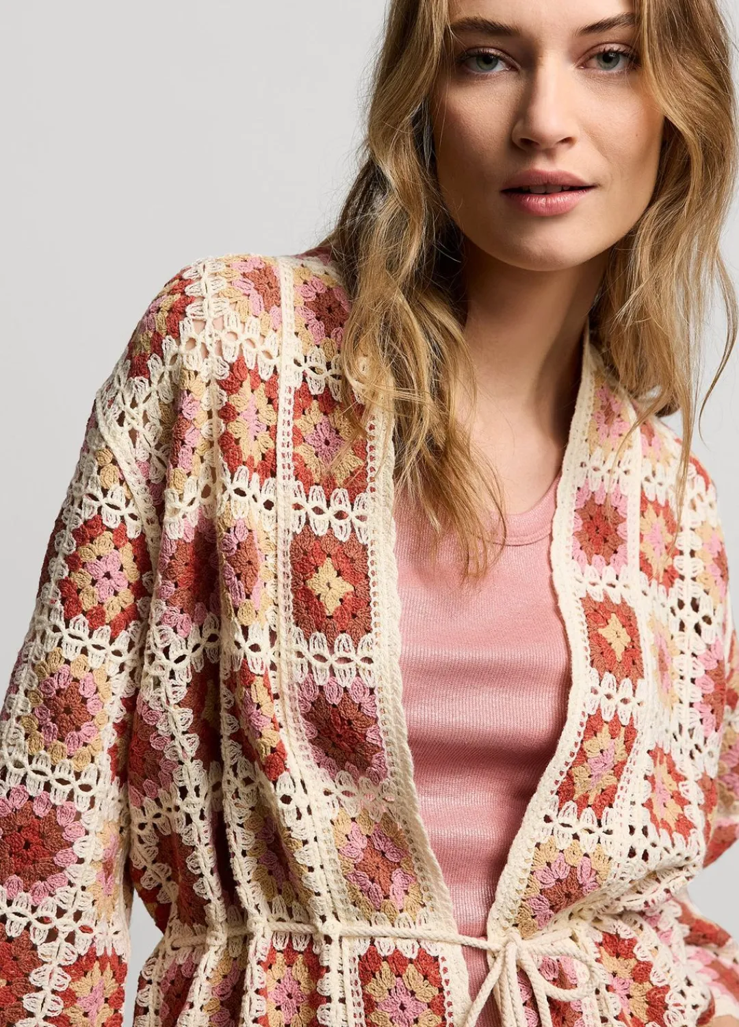 Best Summum Kimono-Look Jacket Multicolor
