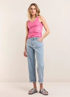 Best Summum Laser-Cut Five-Pocket Jeans Blue