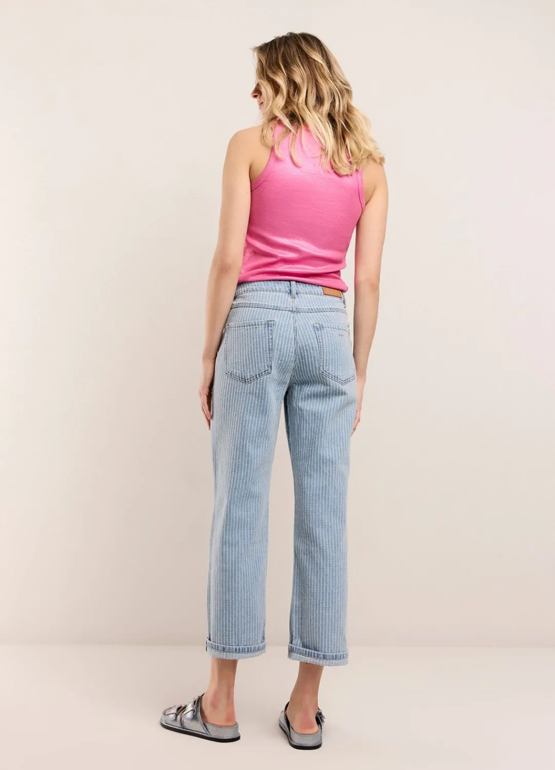 Best Summum Laser-Cut Five-Pocket Jeans Blue