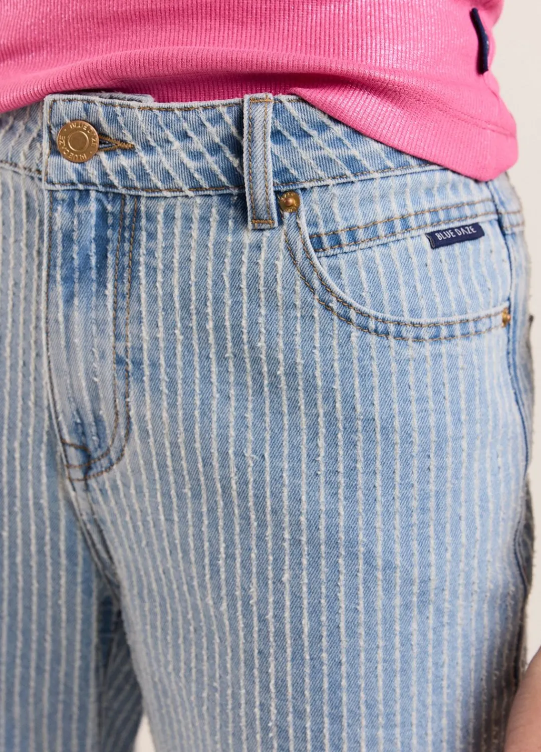 Best Summum Laser-Cut Five-Pocket Jeans Blue