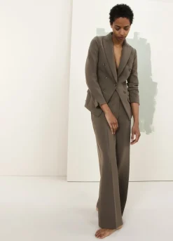 Outlet Summum Long Fitted Blazer Green