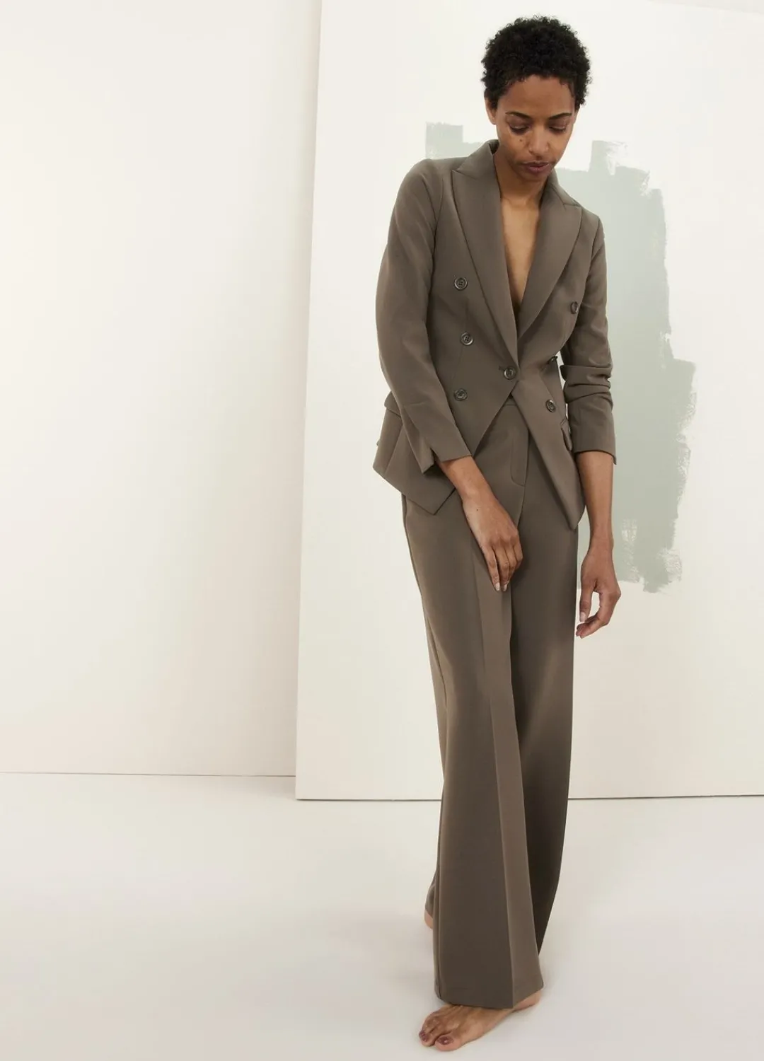Outlet Summum Long Fitted Blazer Green