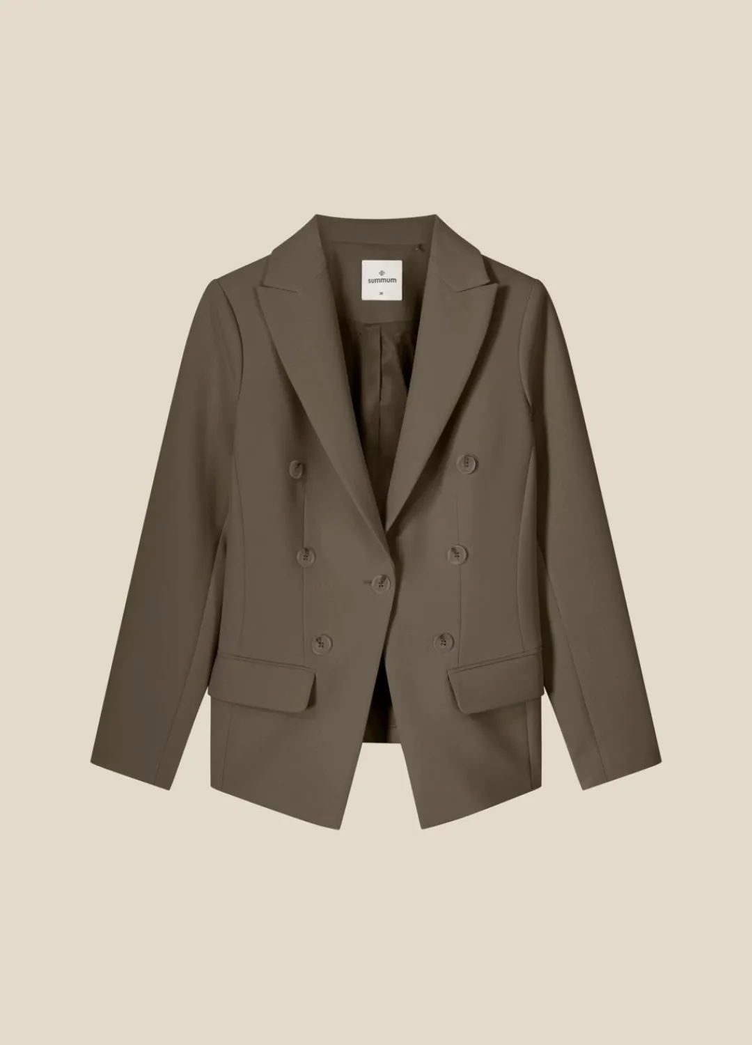 Outlet Summum Long Fitted Blazer Green