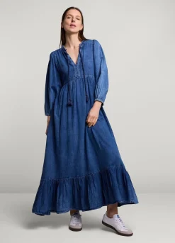 Sale Summum Long Indigo Dress Blue