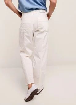 Fashion Summum Loose Fit Trousers White