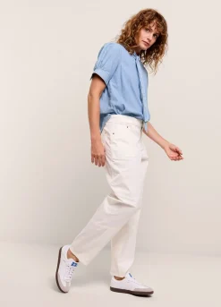 Fashion Summum Loose Fit Trousers White