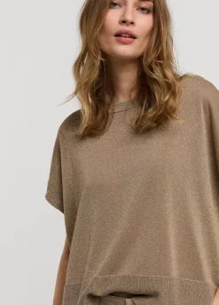 Best Summum Lurex Boxy Jumper Grey