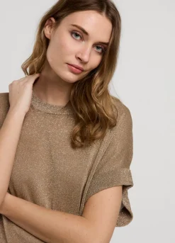 Best Summum Lurex Boxy Jumper Grey