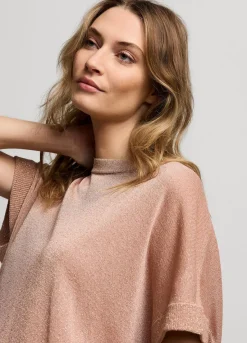 Clearance Summum Lurex Boxy Jumper Pink