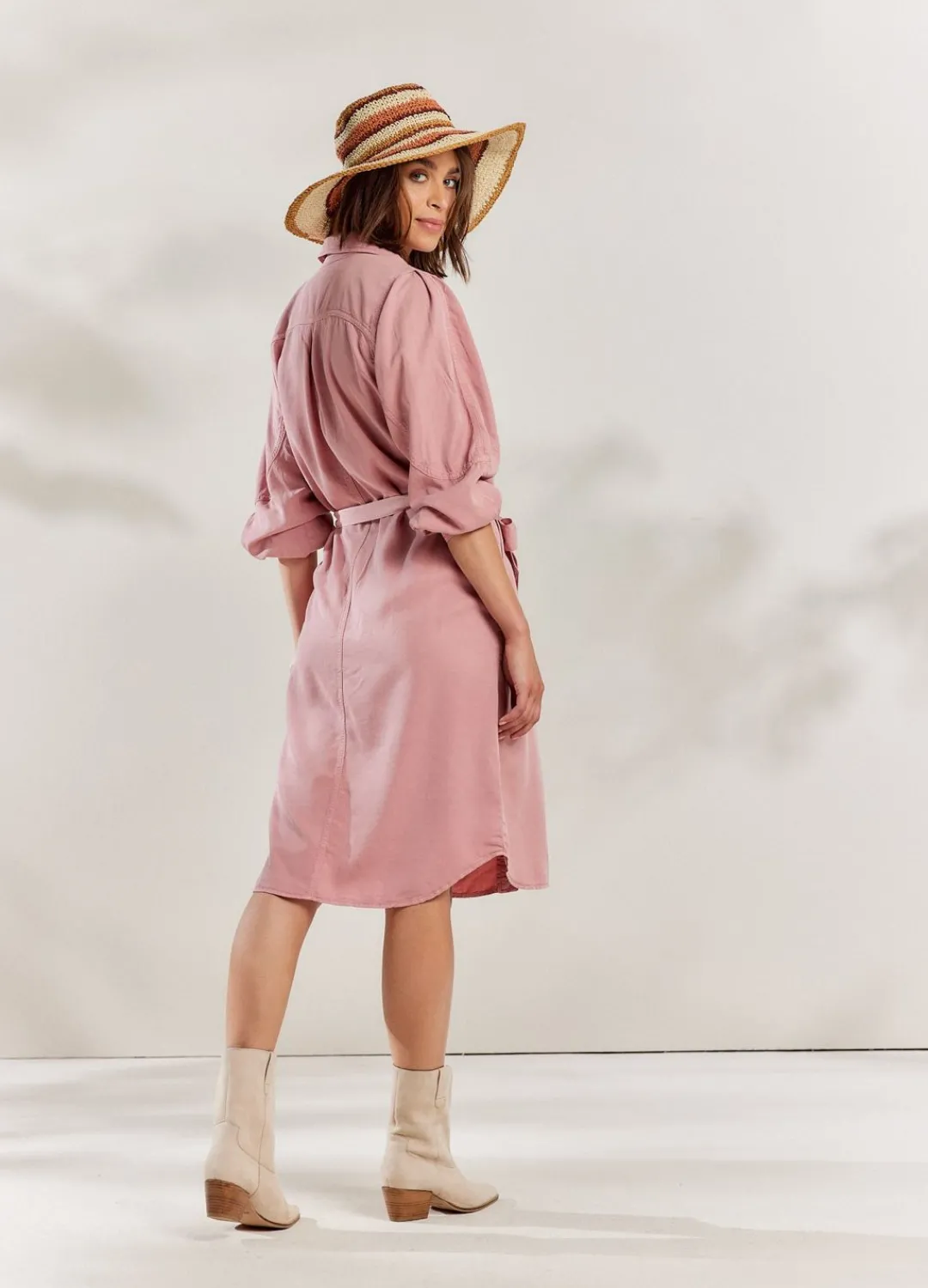 Outlet Summum Mid-Length Cargo Dress Pink
