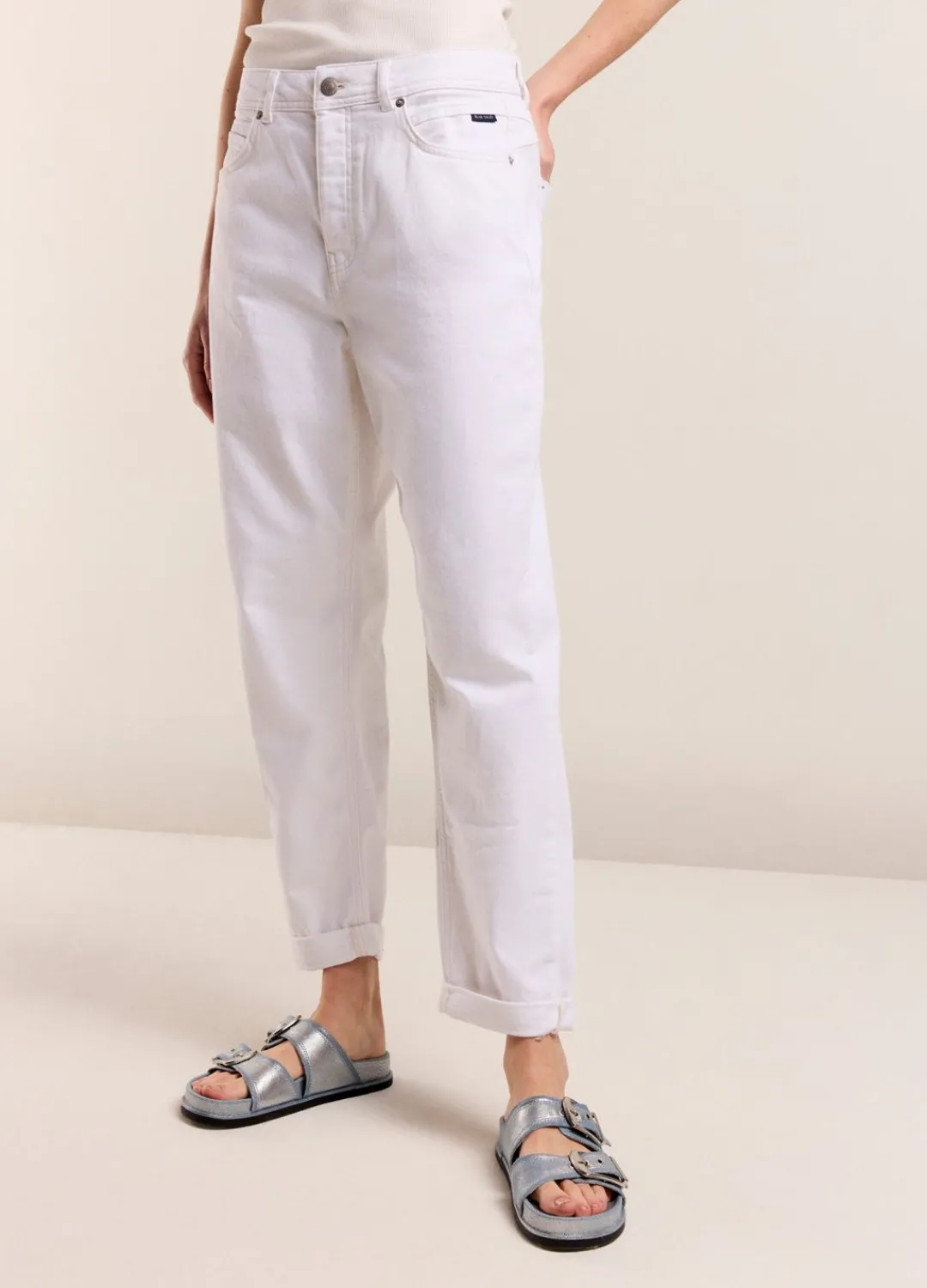 Sale Summum Mom Jeans White
