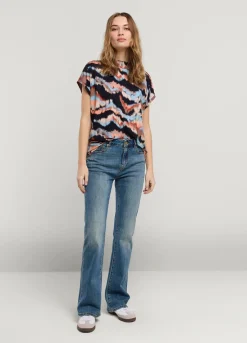 Best Summum Multicoloured Jersey Top Blue