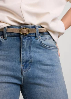 Discount Summum Narrow Long Belt Yellow