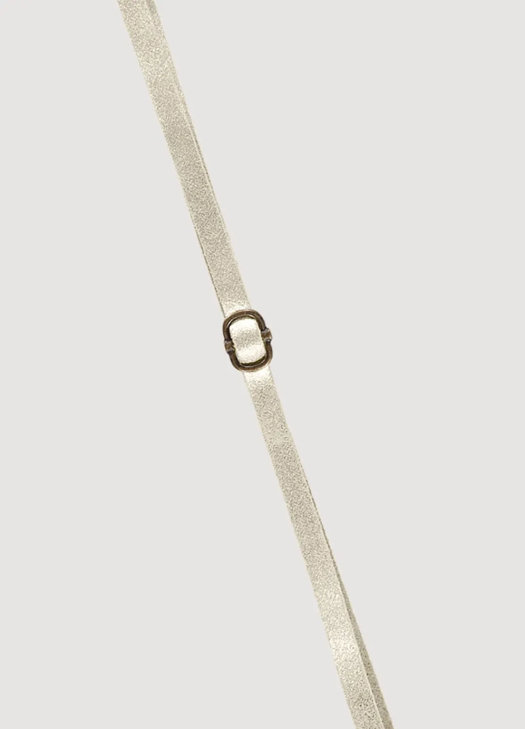 Fashion Summum Narrow Long Belt Creme