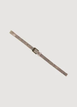 Best Summum Narrow Metallic Belt Yellow