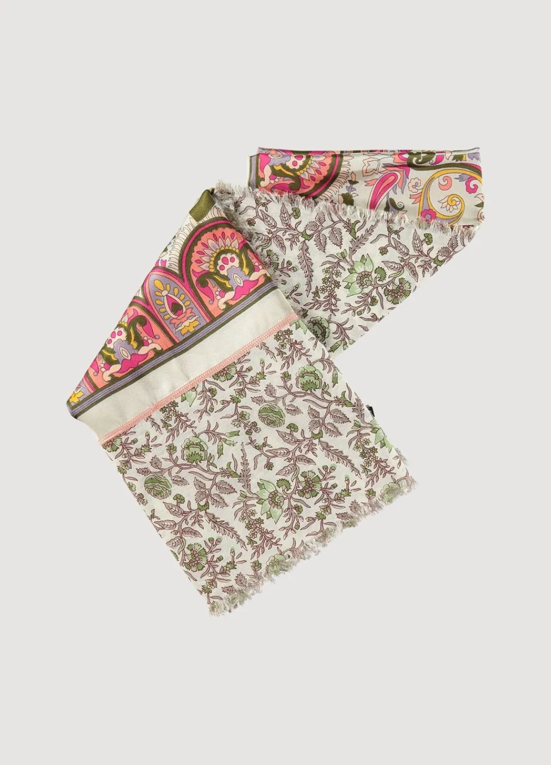 Clearance Summum Narrow Scarf With Print Multicolor