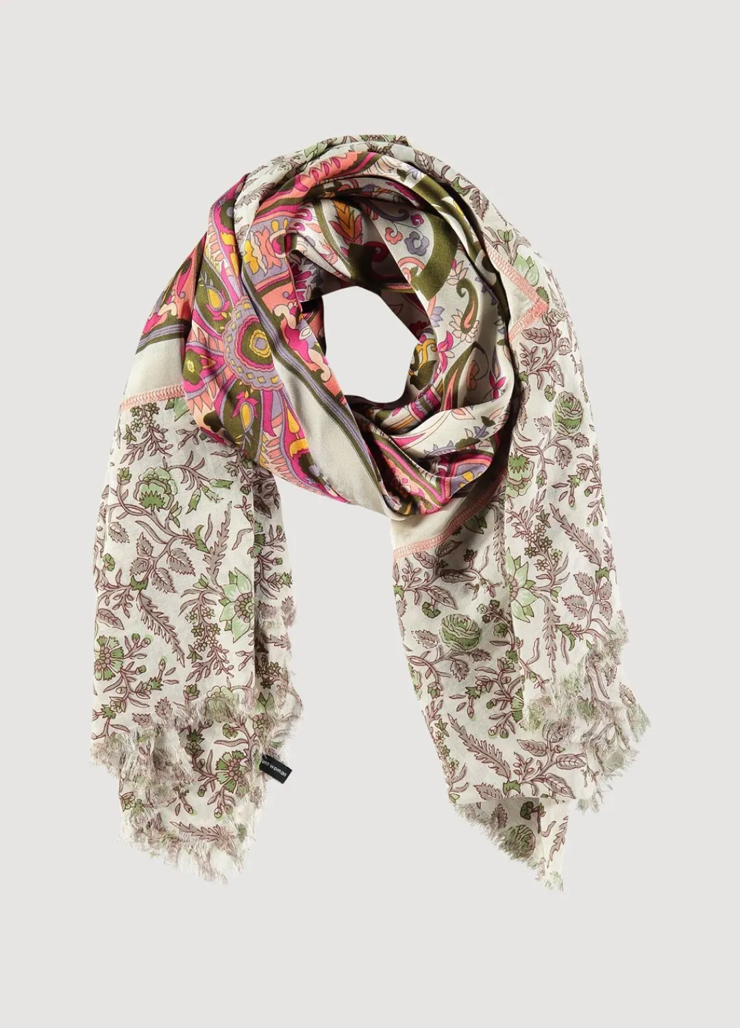 Clearance Summum Narrow Scarf With Print Multicolor